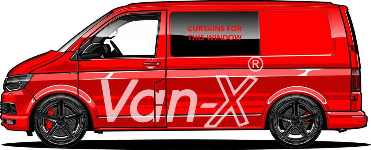 Vauxhall Vivaro Premium-Fenstervorhänge Schwarz/Grau - ERSTELLEN SIE IHR EIGENES PAKET! Van-X