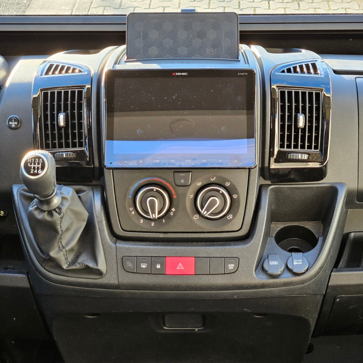 Für Peugeot Boxer Dashboard Air Vent (schwarz) lackiert und einbaufertig