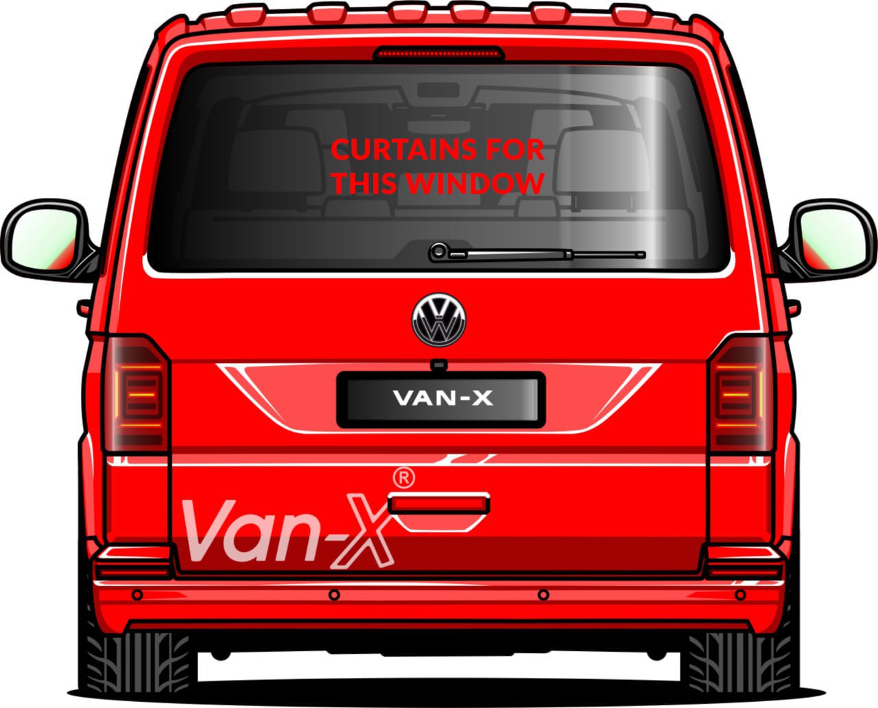 Vauxhall Vivaro Premium-Fenstervorhänge - Schwarz/Schwarz - ERSTELLEN SIE IHR EIGENES BUNDLE! Van-X