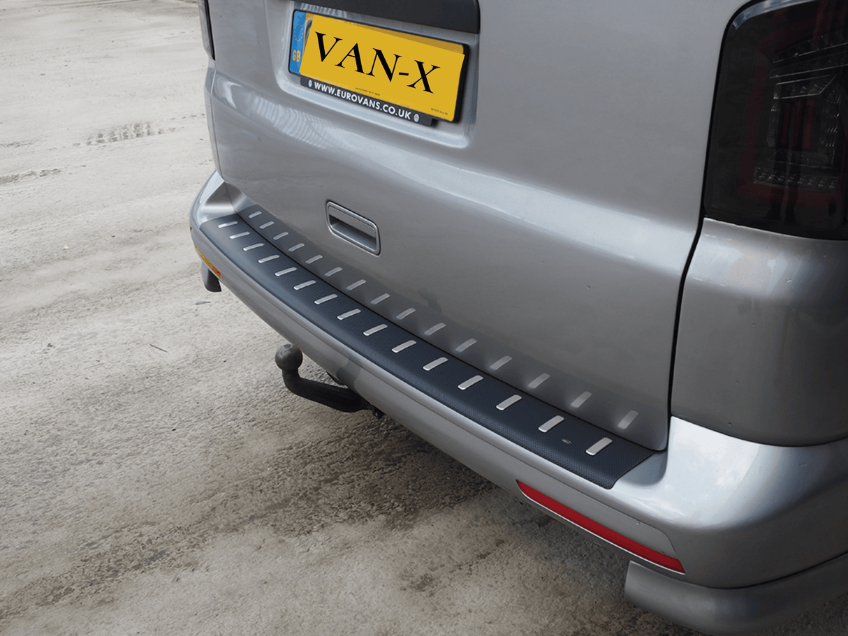 Heckstoßstangenschutz NUR für VW T6 Barndoor, Kohlefaserfolie