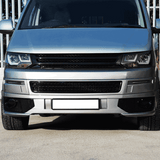 Für VW T5.1 Wabenförmiges Stoßstangennetz (Schwarz glänzend)