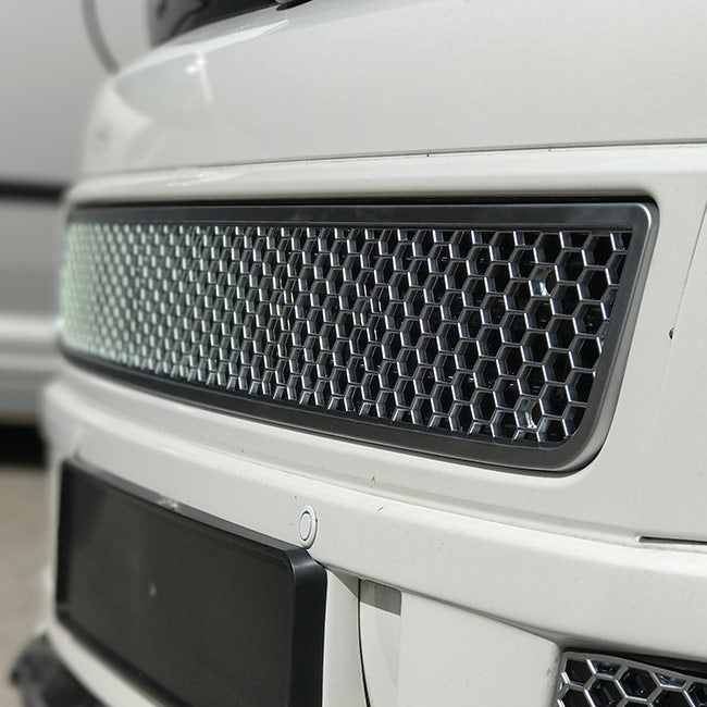 Für VW T5.1 Front Mesh Honeycomb Stoßstange (Matt Chrom)