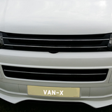 Frontgrill ohne Emblem für VW Volkswagen T5.1 (Klavierschwarz)