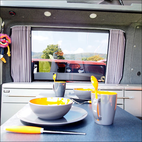 Vauxhall Vivaro Premium-Fenstervorhänge Schwarz/Grau - ERSTELLEN SIE IHR EIGENES PAKET! Van-X