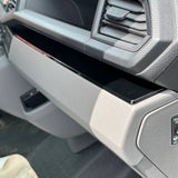 Für VW T6.1 Transporter Armaturenbrett Upgrade – 4-teiliges glänzendes unteres Armaturenbrett-Zierset