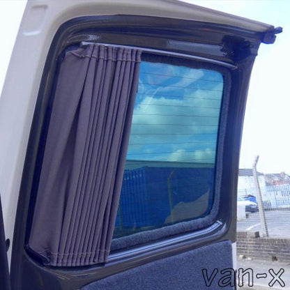 Renault Trafic Premium-Fenstervorhänge - Schwarz/Grau - ERSTELLEN SIE IHR EIGENES SET! Van-X