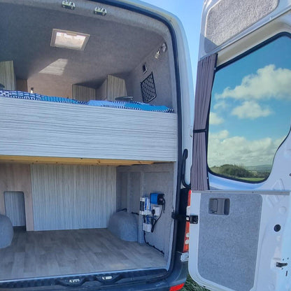 Mercedes Sprinter Premium Fenstervorhänge Van-X - Schwarz/Grau