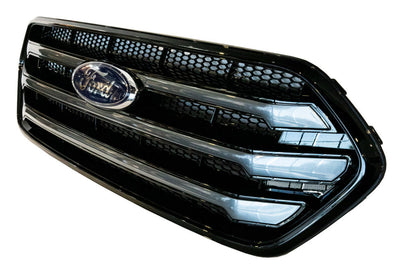 Für Ford Transit Custom Frontgrill OEM-Stil Neue Form (Basis schwarz glänzend)