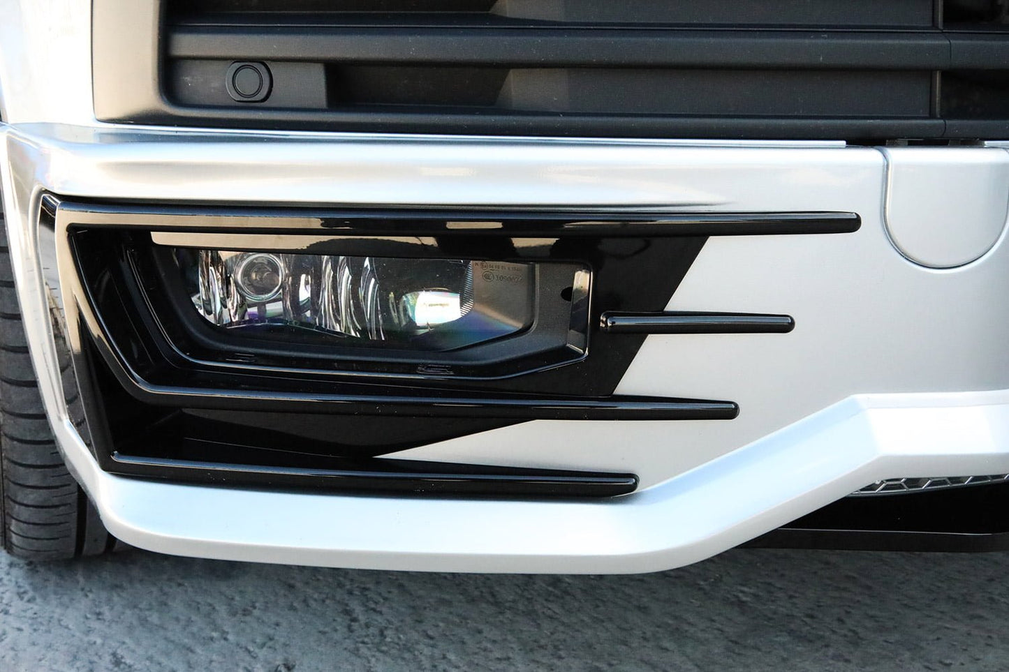 VW T6 Transporter Front Bumper Sportline Style Spoiler + Splitter Painted and ready to fit in 3 colour options