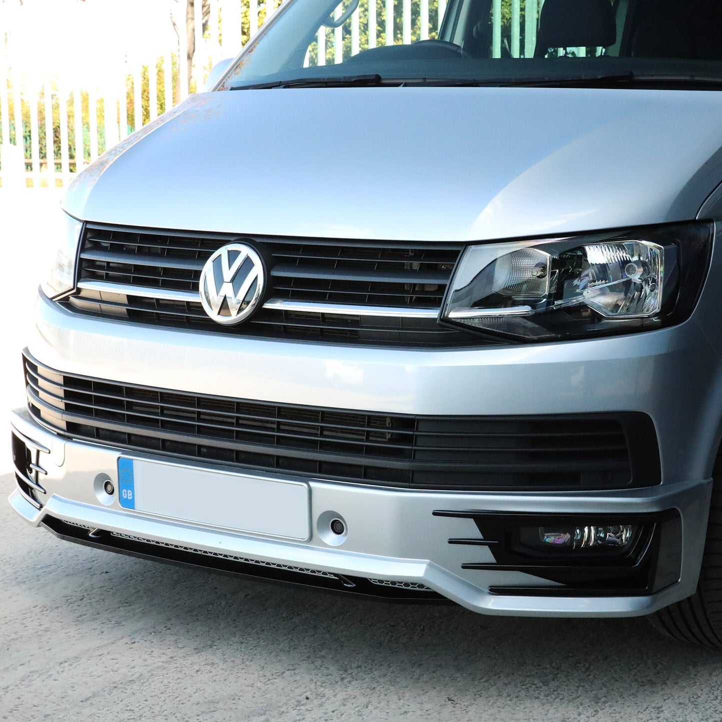 VW T6 Transporter Front Bumper Sportline Style Spoiler + Splitter Painted and ready to fit in 3 colour options