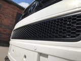 HONEYCOMB SPORTLINE FRONT SPOILER FOG LIGHT TRIM + BUMPER MESH FOR VW T5.1 (BLACK)-8924