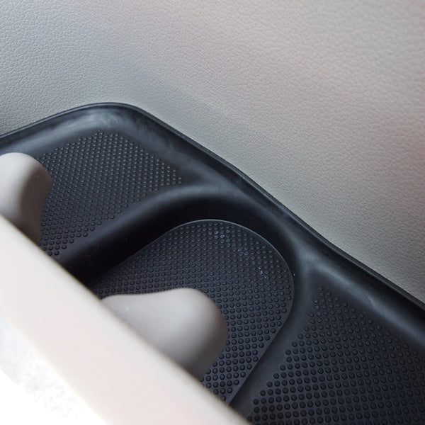 Rubber Door Pocket Inserts for VW T6 Transporter BLACK-20655