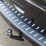 Für VW T6.1 Transporter Heckstoßstangenschutz Edelstahl / Kohlefaserfolie (nur Heckklappe)