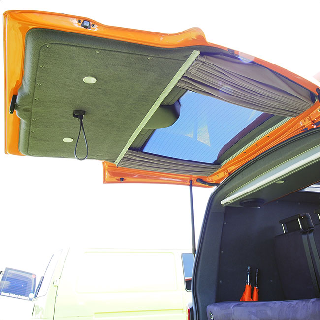 camper vorhänge Gardinen Sonnenschutz Vorhang für VW T6.1, 1 x Heckklappenfenster – VAN-X GmbH