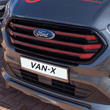 Für Ford Transit Custom Frontgrill OEM-Stil Neue Form (Basis schwarz glänzend)