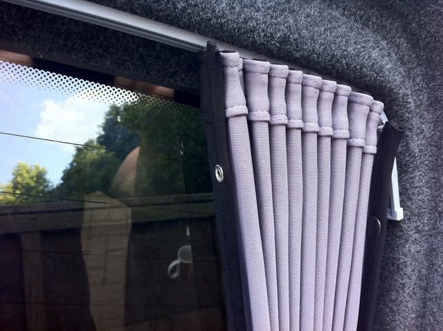 Für VW Caddy Premium 1 x Seite hintere Viertel Fenster Vorhänge Van-X